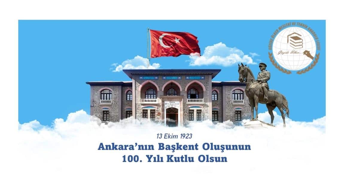 Ankara'nın Başkent Oluşunun 100. Yıl Dönümü Kutlu Olsun!